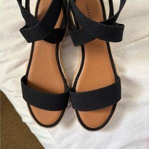 Lucky Brand Black Strappy Sandals